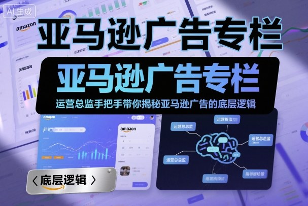 亚马逊广告专栏:运营总监手把手带你揭秘亚马逊广告的底层逻辑-互联网资源大全网