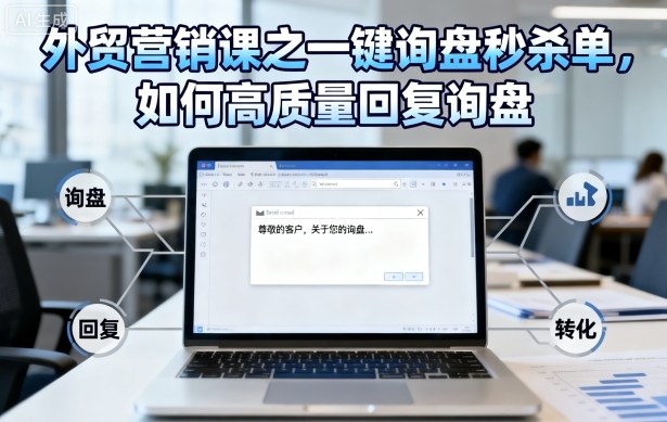 外贸营销课之一键询盘秒杀单,如何高质量回复询盘-互联网资源大全网