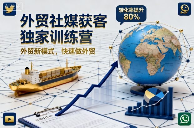 外贸社媒获客独家训练营，外贸新模式，快速做外贸-互联网资源大全网