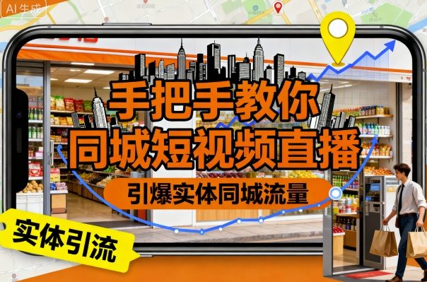 手把手教你同城短视频直播,引爆实体同城流量-互联网资源大全网
