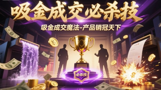 吸金成交必杀技，吸金成交魔法-产品销冠天下-互联网资源大全网