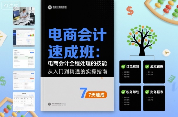 电商会计速成班,电商会计全程处理的技能-互联网资源大全网