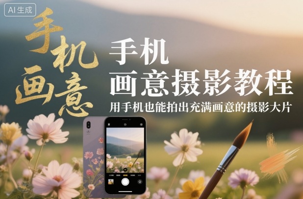 手机画意摄影教程,用手机也能拍出充满画意的摄影大片-互联网资源大全网