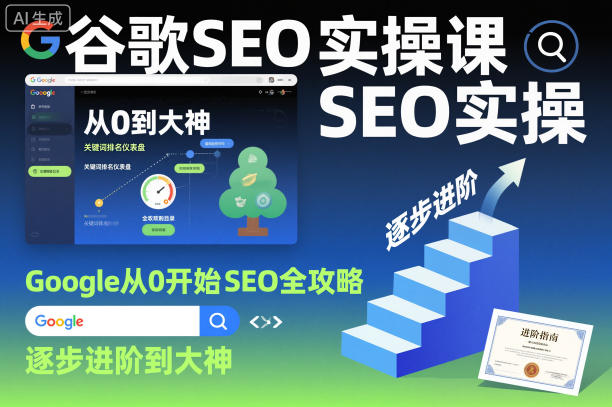 谷歌SEO实操课,Google从0开始SEO全攻略,逐步进阶到大神-互联网资源大全网
