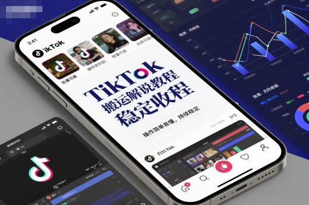 TikTok搬运解说教程,稳定收益,操作简单易懂,批量可做,持续稳定-互联网资源大全网