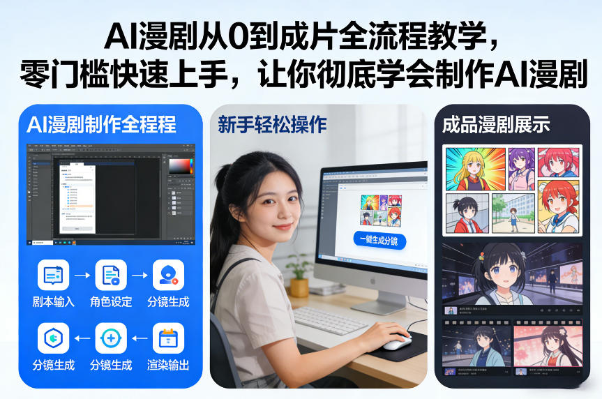 AI漫剧从0到成片全流程教学,零门槛快速上手,让你彻底学会制作AI漫剧【保姆级教程】-第一资源库