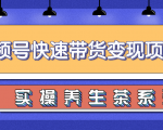 柚子视频号带货实操变现项目,零基础操作养身茶月入10000+-互联网资源大全网