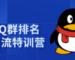 《QQ群排名引流特训营》一个群被动收益1000,是如何做到的(5节视频课)-互联网资源大全网