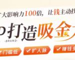 IP打造吸金术:0基础0资源,也能扩大影响力100倍,让钱主动找你!-互联网资源大全网