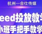 合仕传媒Feed投放教学,手把手教学,开车烧钱必须自己会-互联网资源大全网