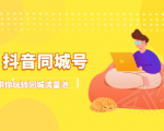 抖金必火学院·抖音同城号:带你玩转同城流量池,同城实体经济的机会来了-互联网资源大全网