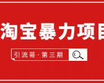 引流哥·第3期淘宝暴力项目:每天10-30分钟的空闲时间,有淘宝号,会玩淘宝-互联网资源大全网