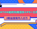 详细解析TIKTOK如何利用海外CPS+工具0粉丝轻松变现月入过万-互联网资源大全网