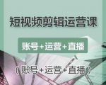 南小北短视频剪辑运营课：账号+运营+直播，零基础学习手机剪辑【视频课程】-互联网资源大全网