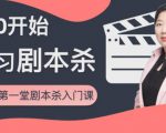 红娘子·从0开始学习剧本杀，你的第一堂剧本杀入门课 简单易懂 市场需求大-互联网资源大全网