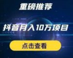 星哥抖音中视频计划：单号月入3万抖音中视频项目，百分百的风口项目-互联网资源大全网