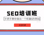 SEO培训班课程,手把手教你做出一个权重6的例站,价值8000元-互联网资源大全网