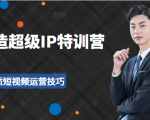 超级IP特训营：表演表达、高效输出优质短视频运营技巧，价值999元-互联网资源大全网