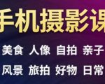 手机摄影一次学透,教程内容包括:美食、人像、自拍、风景、好物等-互联网资源大全网