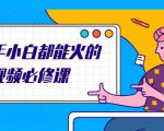 新手小白都能火的短视频必修课,教你三天就能上热门的短视频IP技术-互联网资源大全网