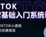 Tiktok实操进阶课程,体验从tiktok小透明到大佬的完美蜕变-互联网资源大全网
