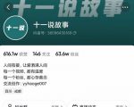 十一说故事·故事性中视频,观众快速共鸣从而快速变现的中视频玩法-互联网资源大全网