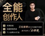 王松傲寒·全能创作人思维课,帮你打造创作人IP,全面提升导演思维-互联网资源大全网