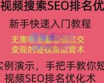 宋老师·短视频搜索SEO优化,教你10分钟创作一个短视频,三天排名上第一-互联网资源大全网