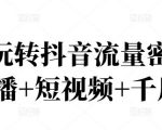 2022玩转抖音流量密码,(直播+短视频+千川)-互联网资源大全网