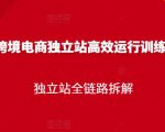 跨境电商独立站高效运行训练营,独立站全链路拆解-互联网资源大全网