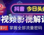嚴如意·中视频影视解说—掌握流量密码，自媒体运营创收，批量运营账号-互联网资源大全网