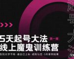 大播·五天起号魔鬼训练营,告别光学不练,逼自己上车,成败与否,5天拿到结果-互联网资源大全网