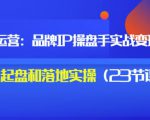 秒懂代运营:品牌IP操盘手实战赚钱,0-1起盘和落地实操(23节课程)价值199-互联网资源大全网