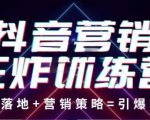 抖音营销王炸训练营,实操落地+营销策略=引爆流量(价值8960元)-互联网资源大全网