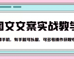 抖音图文文案实战教学,一部手机,有手就可以做,可多号操作获取收益-互联网资源大全网