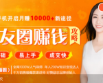 全网千万人气导师亲授:零基础/易上手的朋友圈赚钱攻略,让你轻松月入过万-互联网资源大全网