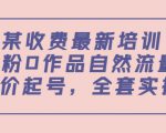 某最新收费培训内容:0粉0作品自然流量+正价起号,全套实操课-互联网资源大全网