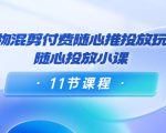 好物混剪付费随心推投放玩法,随心投放小课(11节课程)-互联网资源大全网