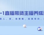 从0-1直播带货主播养成记，直播带货人、货、场策略，结果导向，数据说话-互联网资源大全网