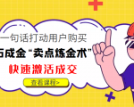 点石成金“卖点炼金术”一句话打动用户购买,快速激活成交!-互联网资源大全网