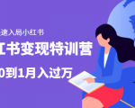 小红书变现特训营:带你快速入局小红书,从0到1月入过万-互联网资源大全网