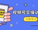 微信视频号实操训练营:视频号起号运营纯干货玩法!-互联网资源大全网