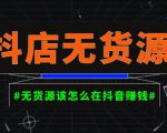 启哥抖店无货源店群陪跑计划,一个人在家就能做的副业,月入10000+-互联网资源大全网