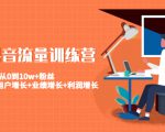 美业抖音流量训练营：从0到10w+粉丝 让你的门店用户增长+业绩增长+利润增长-互联网资源大全网