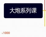大炮拼多多运营系列课,各类玩法合集,拼多多运营玩法实操-互联网资源大全网