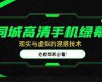 同城高清手机绿幕，直播间现实与虚拟的混搭技术，老板商家必看！-互联网资源大全网