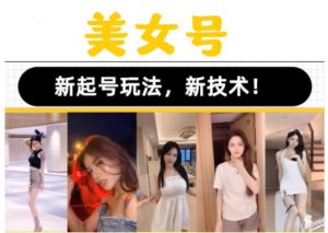 2023抖音快手短视频美女号课程制作玩法教程，美女号搬运新起号玩法，新技术（素材+教程）-互联网资源大全网