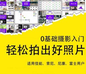 0基础摄影入门,轻松拍出好照片(适用佳能、索尼、尼康、富士用户)-互联网资源大全网