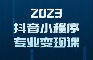 2023年抖音小程序变现保姆级教程,0粉丝新号,无需实名,3天起号,第1条视频就有收入-互联网资源大全网