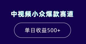 中视频小众爆款赛道，7天涨粉5万+，小白也能无脑操作，轻松月入上万【揭秘】-互联网资源大全网